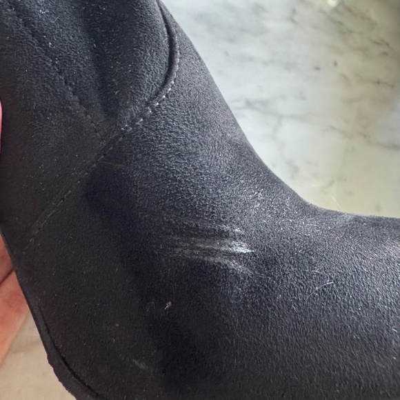 Sam Edelman Kent Black Over-The-Knee Faux Suede Boots Size 8 - Picture 7 of 9